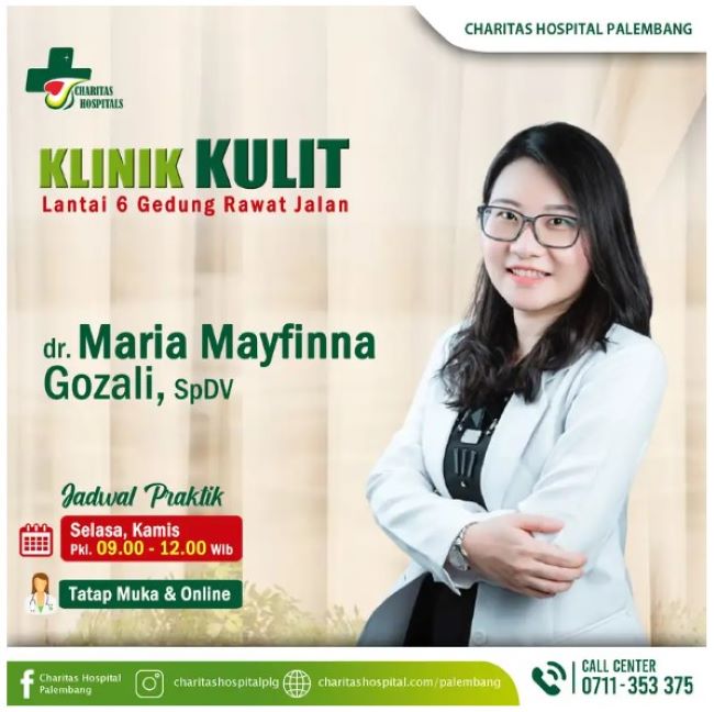 dr. Maria Mayfinna Gozali, Sp.DV. Dokter Kulit Palembang : Gambar dari Google