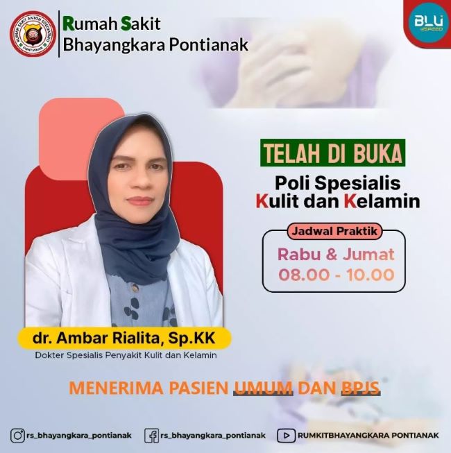 dr. Ambar Rialita, Sp.KK Dokter Kulit Pontianak : Gambar dari Instagram