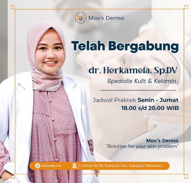 dr. Herkamela, Sp.DV Dokter Kulit Pekanbaru : Gambar dari Instagram