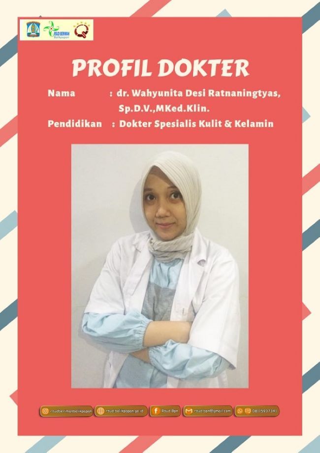 Dr. Wahyunita Desi R, Mked.Klind,Sp.DV Dokter Kulit Balikpapan : Gambar dari Google