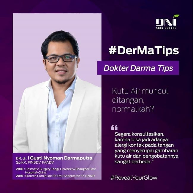 Dr. dr I Gusti Nyoman Darmaputra SpKK (K), FINSDV, FAADV Dokter Kulit Tangerang : Gambar dari DNI Skin Facebook