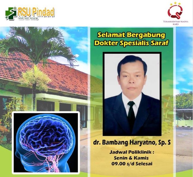 dr. Bambang Haryatno, Sp.S Dokter Saraf di Malang : Gambar dari RS Pindad Turen Instagram