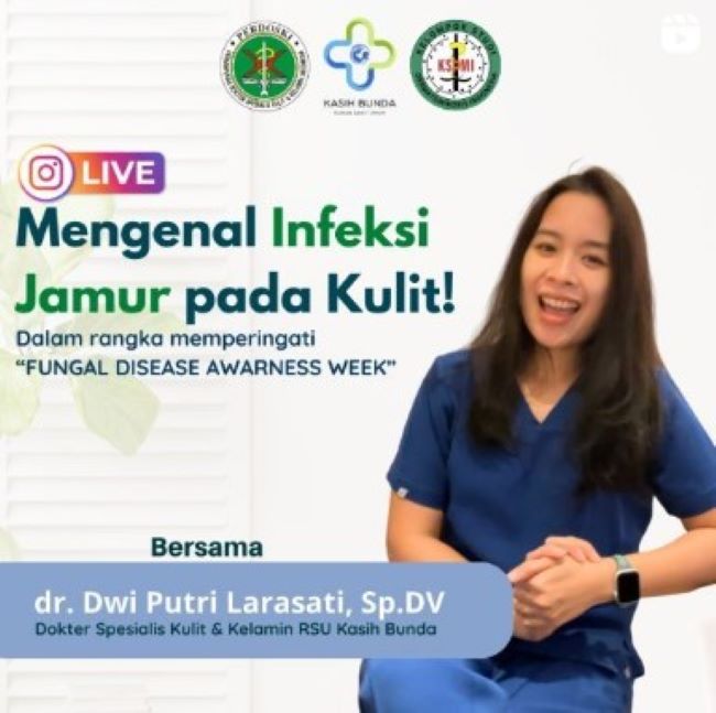 dr. Dwi Putri Larasati, SpKK Dokter Kulit Cimahi : Gambar dari RSU Kasih Bunda Instagram