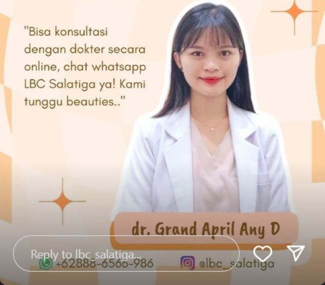 dr. Grand April Any Daeli Dokter Kulit Salatiga : Gambar dari IG