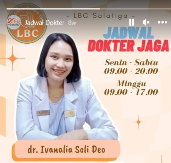 dr. Ivanalia Soli Deo Dokter Kulit Salatiga : Gambar dari Instagram