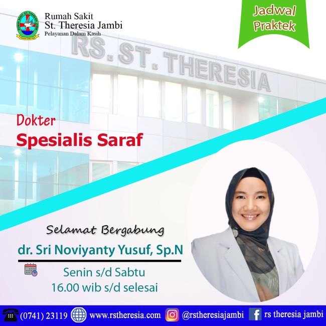 dr. Sri Noviyanti Yusuf, Sp.N Dokter Saraf di Jambi : Gambar dari RS St. Theresia Facebook