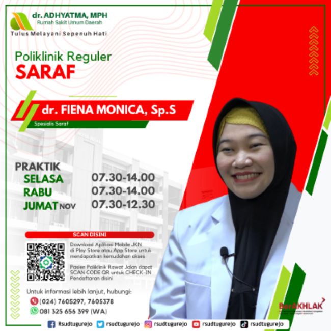 dr. Fiena Monica, Sp.S Dokter Saraf Semarang : Gambar dari RSUD Telogorejo Site