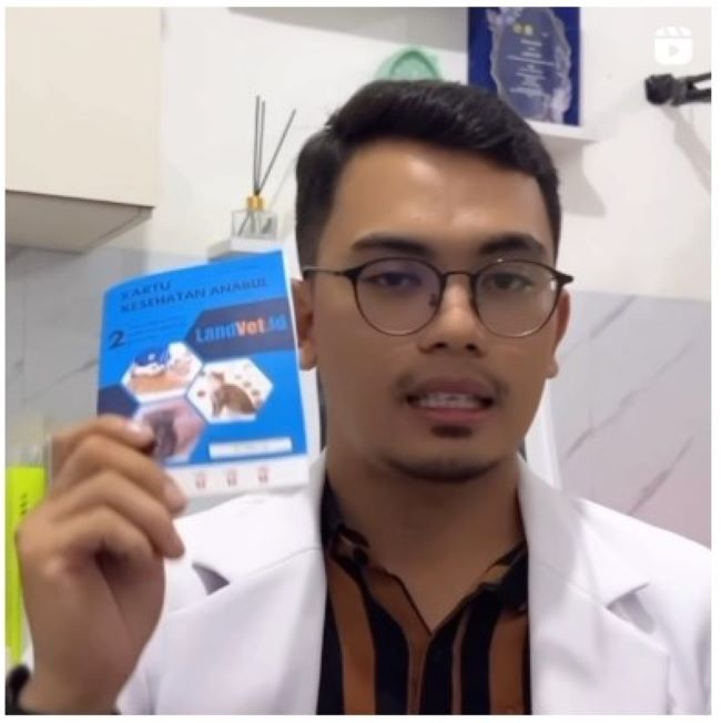 drh. Irlandi Dokter hewan Surabaya : Gambar dari LanVet.id Instagram