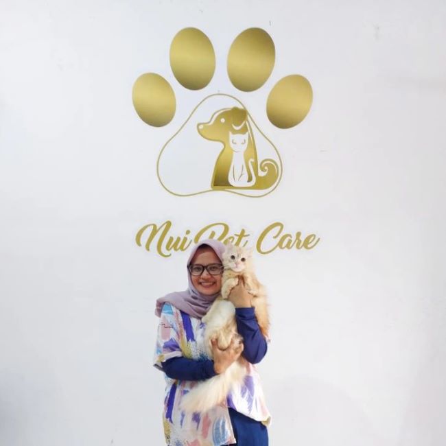 drh. Nurul Hidayati Dokter Hewan Medan : Gambar dari Nui Pet Care Instagram