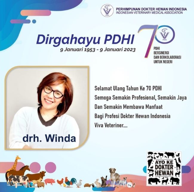 drh. Winda Syafitri Dokter Hewan Malang : Gambar dari Winadi Vet Pet Care Instagram